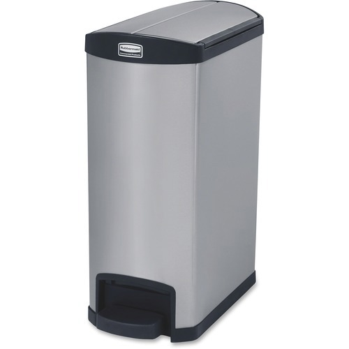 13 Gal Rectangle Unlabeled Trash Can