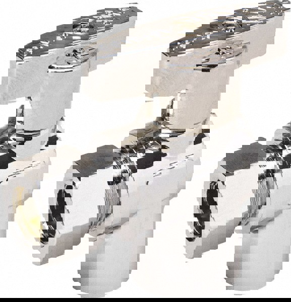 Sweat 1/2 Inlet, 125 Max psi, Chrome Finish, Brass Water Supply Stop Valve