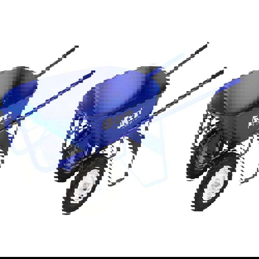 Wheelbarrows; Volume Capacity: 6.0 ; Load Capacity: 450 ; Wheel Type: Flat-Free Wheel ; Handle Material: Wood ; Wheel Material: Rubber ; Tray Material: Steel