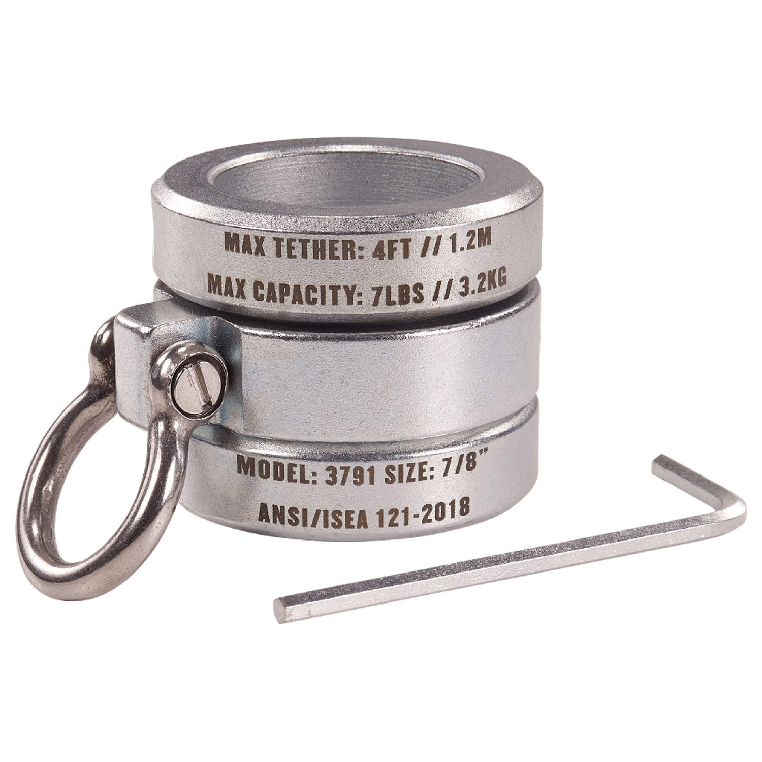 Tool Holding Accessories; Load Capacity: 7lb ; Anchor Type: Tool Collar ; Material: Stainless Steel ; Overall Width: 1in ; Overall Length: 1.18in ; Standards: ANSI