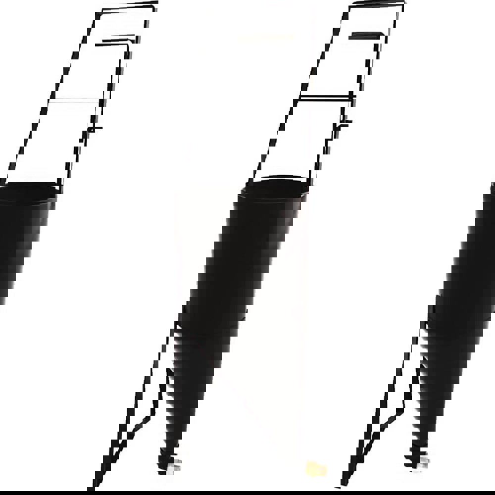 Buckets & Pails; Capacity: 2.00gal ; Bucket Material: Galvanized Steel ; Lid Type: Open Head ; Style: Pail ; Color: Black ; Overall Height (Decimal Inch): 8.1000