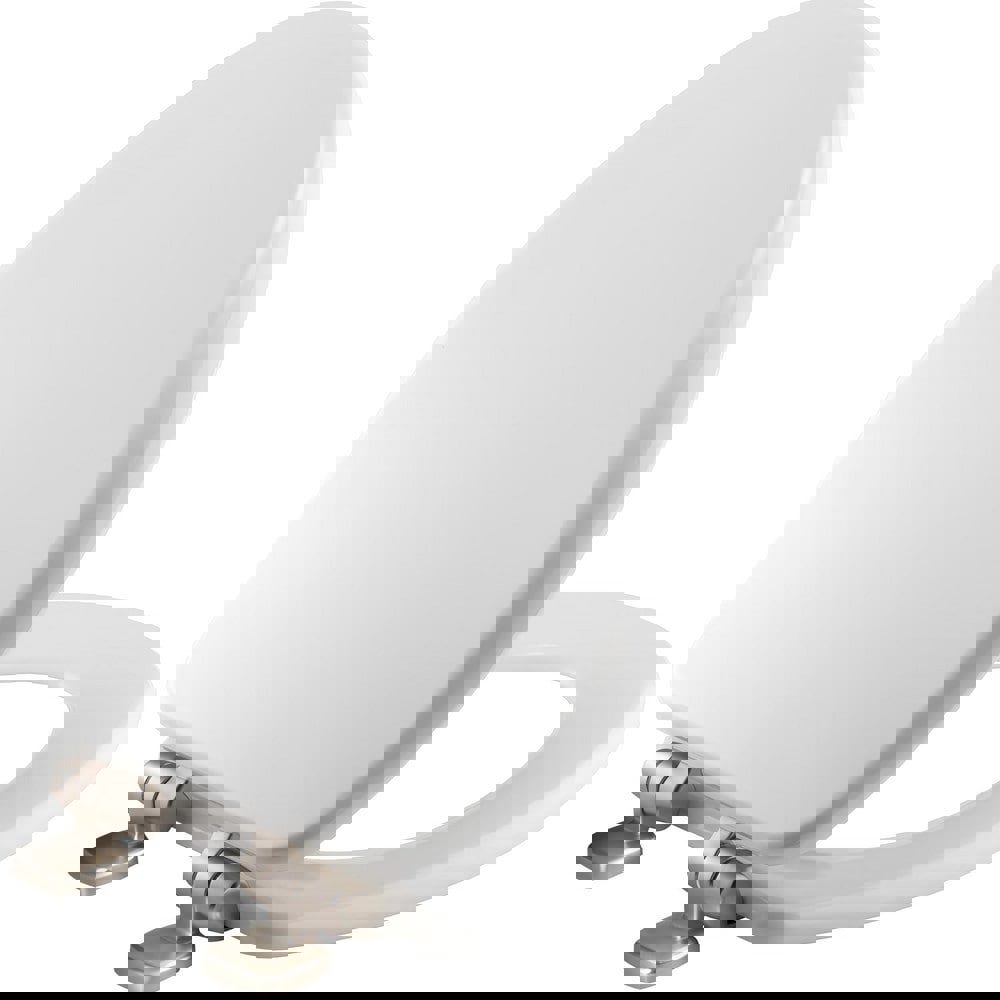 Toilet Seats; Type: Standard; Closed ; Style: Elongated ; Material: Enameled Wood ; Color: White ; Outside Width: 14.125in (Inch); Inside Width: 8.0630in (Inch)