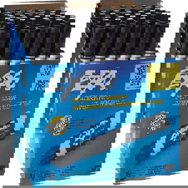 Dry Erase Markers & Accessories; Tip Type: Chisel ; Includes: (36) Black Dry Erase Markers