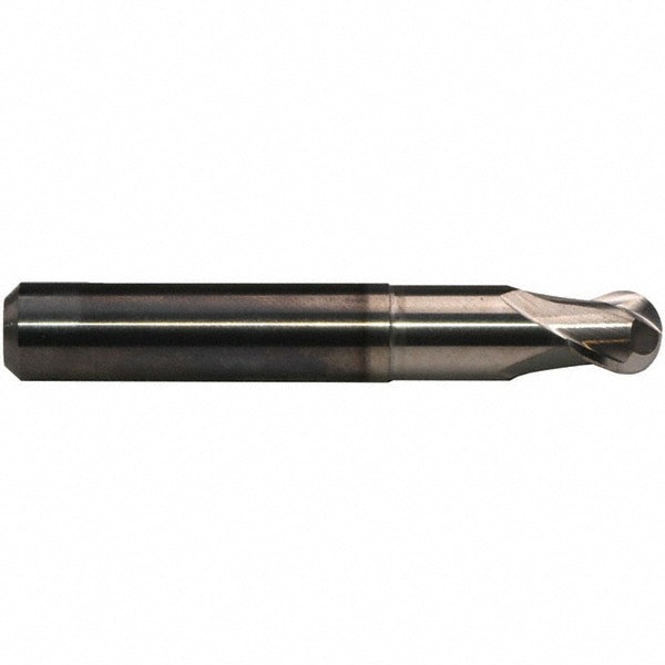 Ball End Mill: 2 Flute, Solid Carbide