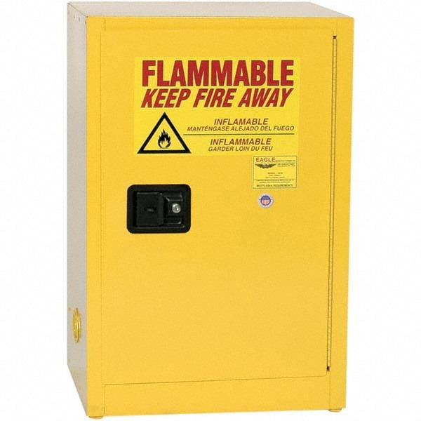Space Saver Cabinet: Self-Closing, 1 Shelf, Yellow
