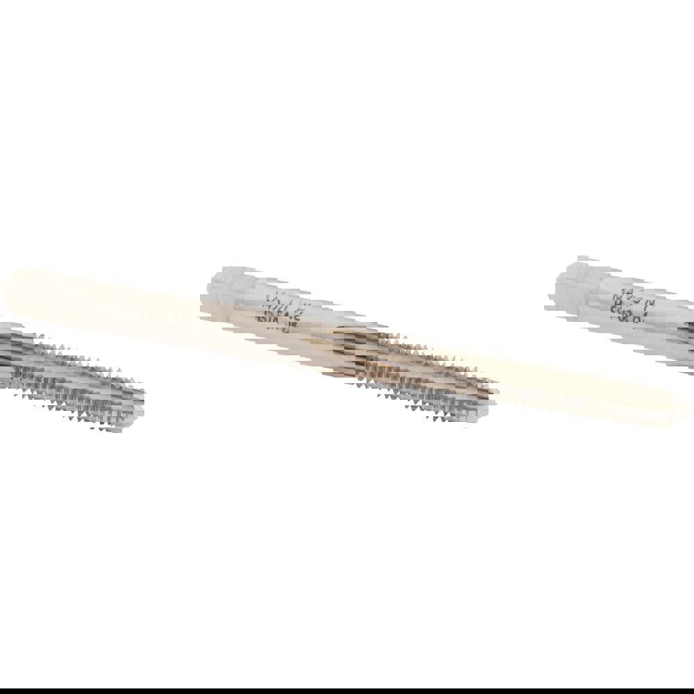 Straight Flute Tap: M4x0.70 Metric Coarse, 4 Flutes, Taper, High Speed Steel, Bright/Uncoated