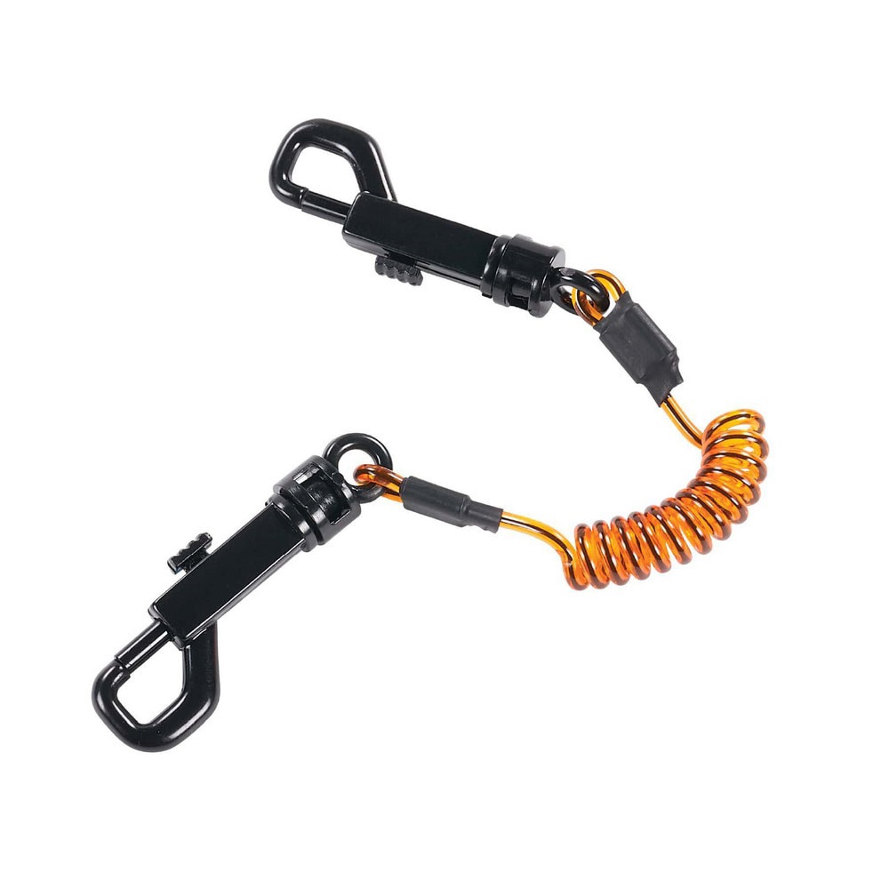 Tool Holding Accessories; Load Capacity: 2lb ; For Use With: Hand Tools ; Connection Type: Swivel Snap Hook ; Extended Length: 24.00in ; Line Material: Nylon ; Housing Material: Nylon