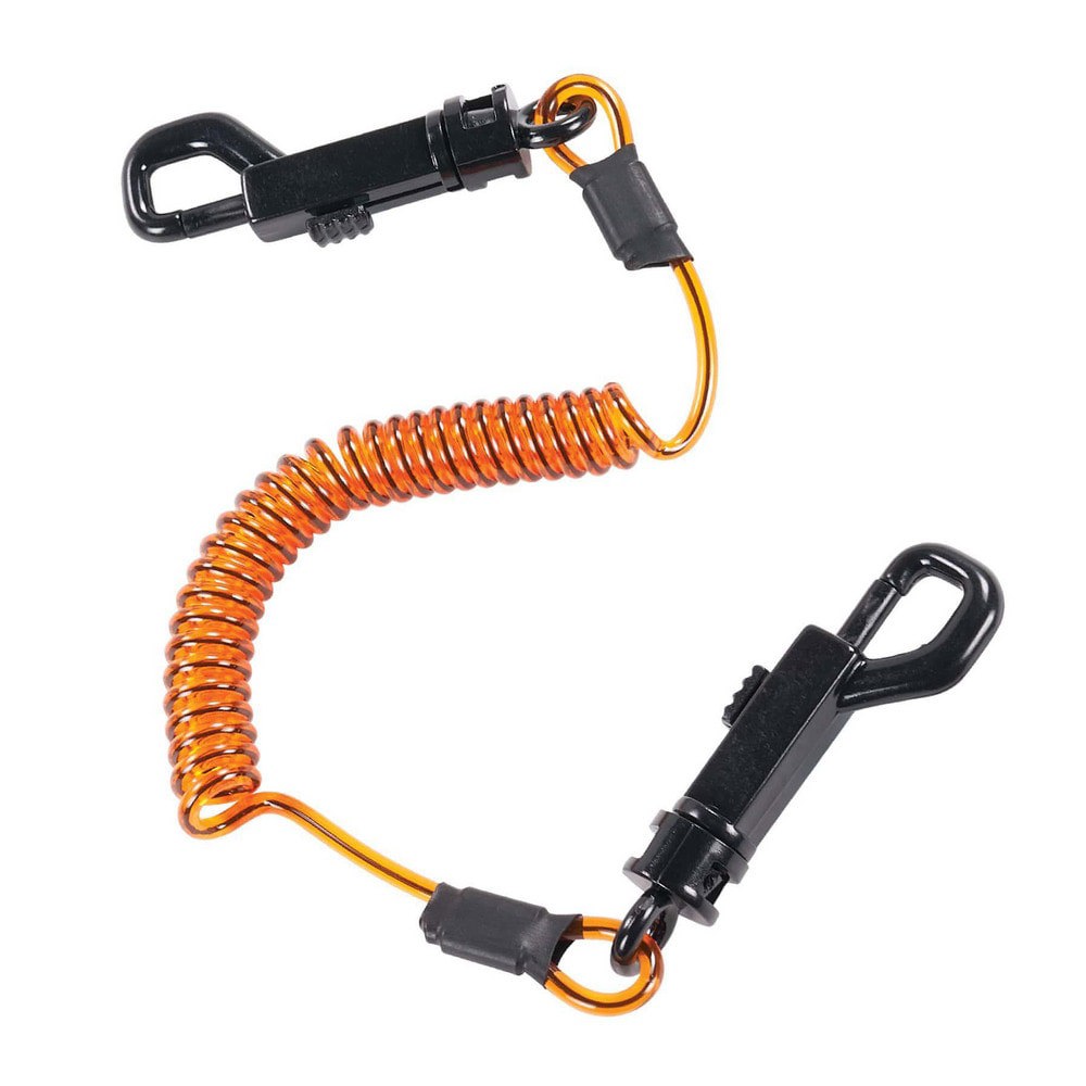 Tool Holding Accessories; Load Capacity: 2lb ; For Use With: Hand Tools ; Connection Type: Swivel Snap Hook ; Extended Length: 48.00in ; Line Material: Nylon ; Housing Material: Nylon