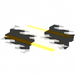 Anti-Fatigue Mat: 4' Long, 3' Wide, 3/8 Thick, Urethane, Beveled Edges, Medium-Duty