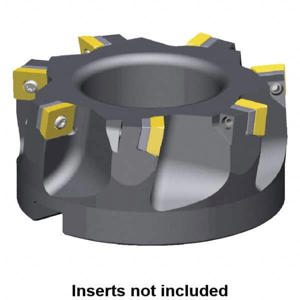 160mm Cut Diam, 40mm Arbor Hole Diam, 9.17mm Max Depth, Indexable Square-Shoulder Face Mill