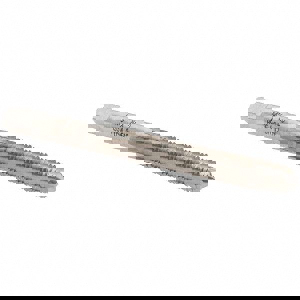 Straight Flute Tap: M5x0.80 Metric Coarse, 4 Flutes, Taper, High Speed Steel, Bright/Uncoated