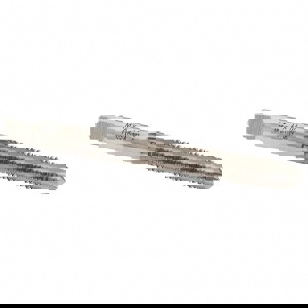 Straight Flute Tap: M6x1.00 Metric Coarse, 4 Flutes, Taper, High Speed Steel, Bright/Uncoated