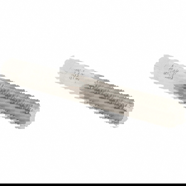 Straight Flute Tap: M8x1.00 Metric Fine, 4 Flutes, Bottoming, High Speed Steel, Bright/Uncoated