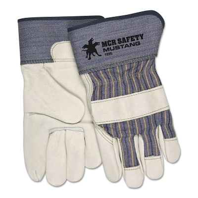 Work Gloves: Mustang 1935, Size Small, Cowhide Leather Lined, Cowhide Leather, General Purpose