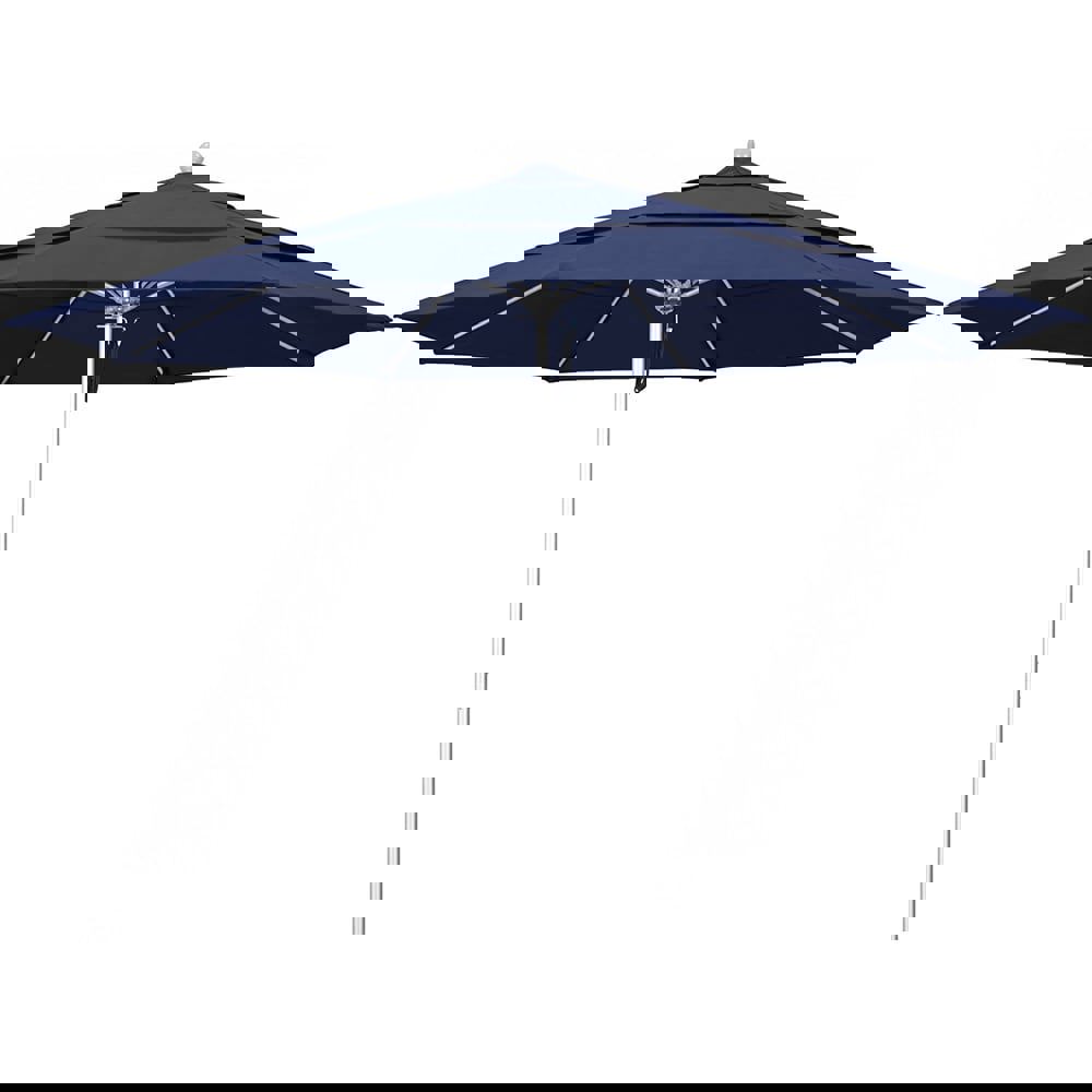 Patio Umbrellas; Fabric Color: Navy Blue ; Base Included: No ; Fade Resistant: Yes ; Diameter (Feet): 11 ; Canopy Fabric: Solution Dyed Polyester ; Umbrella Diameter (Inch): 132