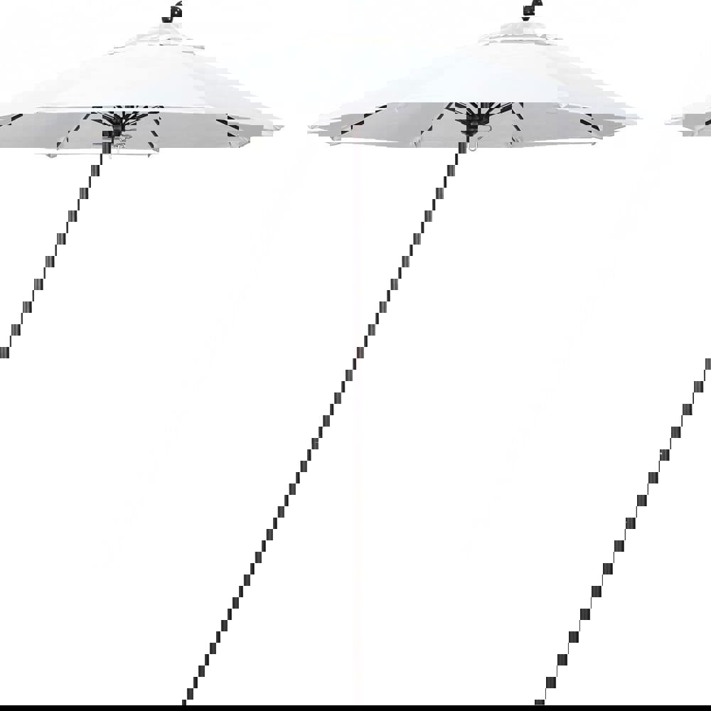 Patio Umbrellas; Fabric Color: White ; Base Included: No ; Fade Resistant: Yes ; Diameter (Feet): 7.5 ; Canopy Fabric: Solution Dyed Polyester ; Umbrella Diameter (Inch): 90