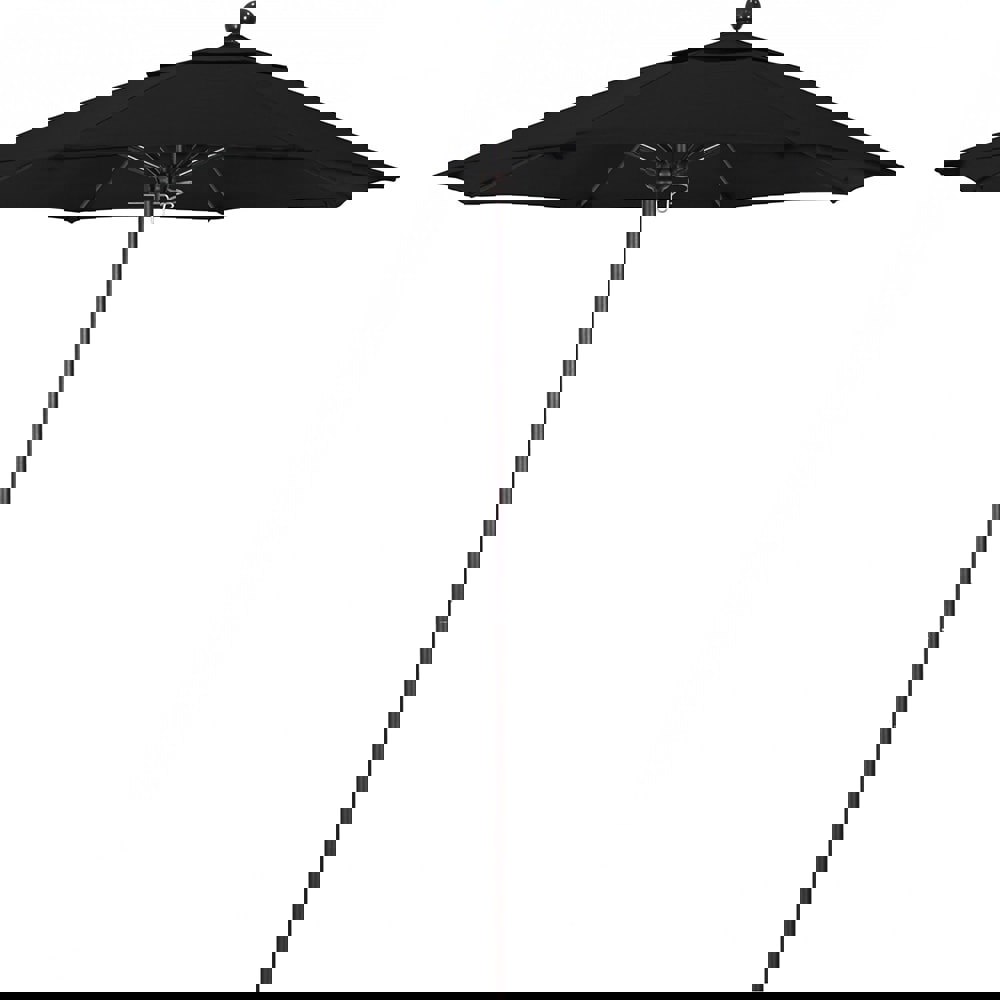 Patio Umbrellas; Fabric Color: Black ; Base Included: No ; Fade Resistant: Yes ; Diameter (Feet): 7.5 ; Canopy Fabric: Solution Dyed Polyester ; Umbrella Diameter (Inch): 90