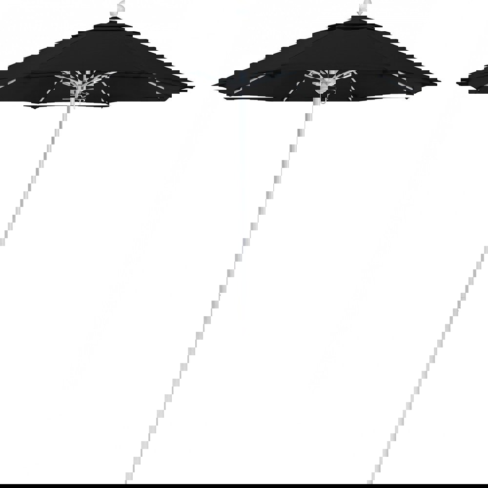 Patio Umbrellas; Fabric Color: Black ; Base Included: No ; Fade Resistant: Yes ; Diameter (Feet): 7.5 ; Canopy Fabric: Solution Dyed Polyester ; Umbrella Diameter (Inch): 90