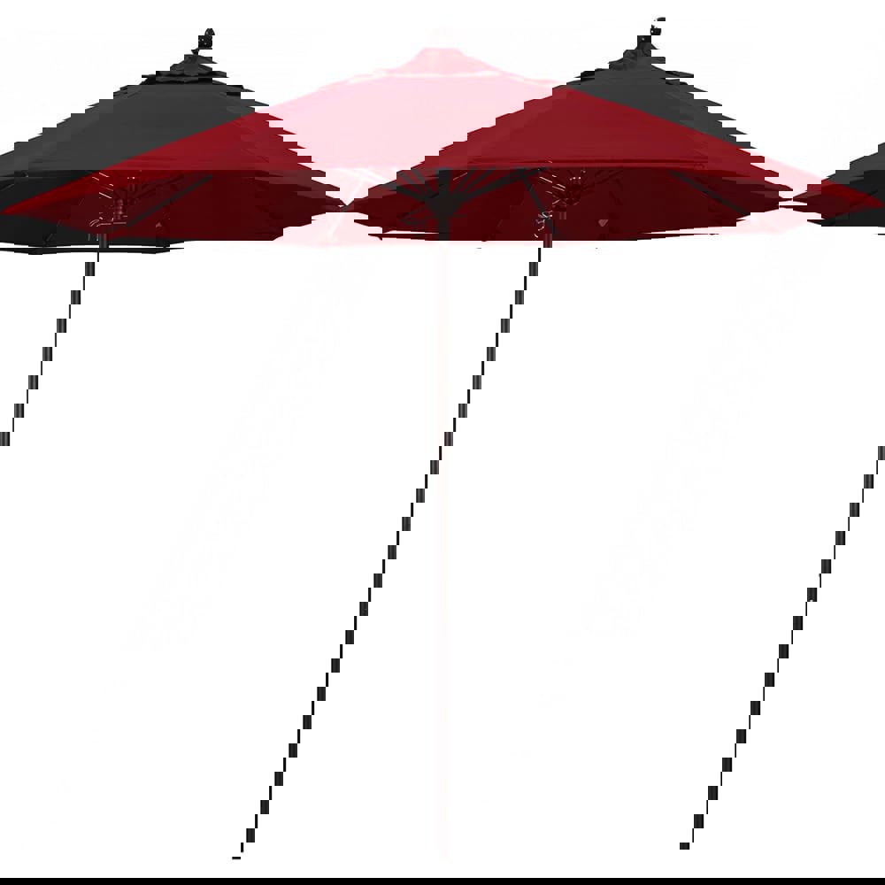 Patio Umbrellas; Fabric Color: Red ; Base Included: No ; Fade Resistant: Yes ; Diameter (Feet): 9 ; Canopy Fabric: Solution Dyed Polyester ; Umbrella Diameter (Inch): 108