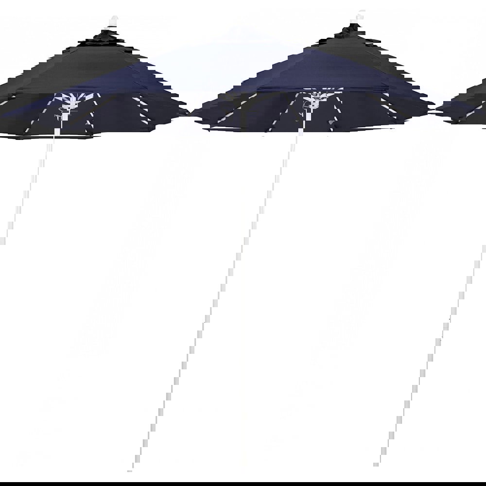 Patio Umbrellas; Fabric Color: Navy Blue ; Base Included: No ; Fade Resistant: Yes ; Diameter (Feet): 9 ; Canopy Fabric: Solution Dyed Polyester ; Umbrella Diameter (Inch): 108