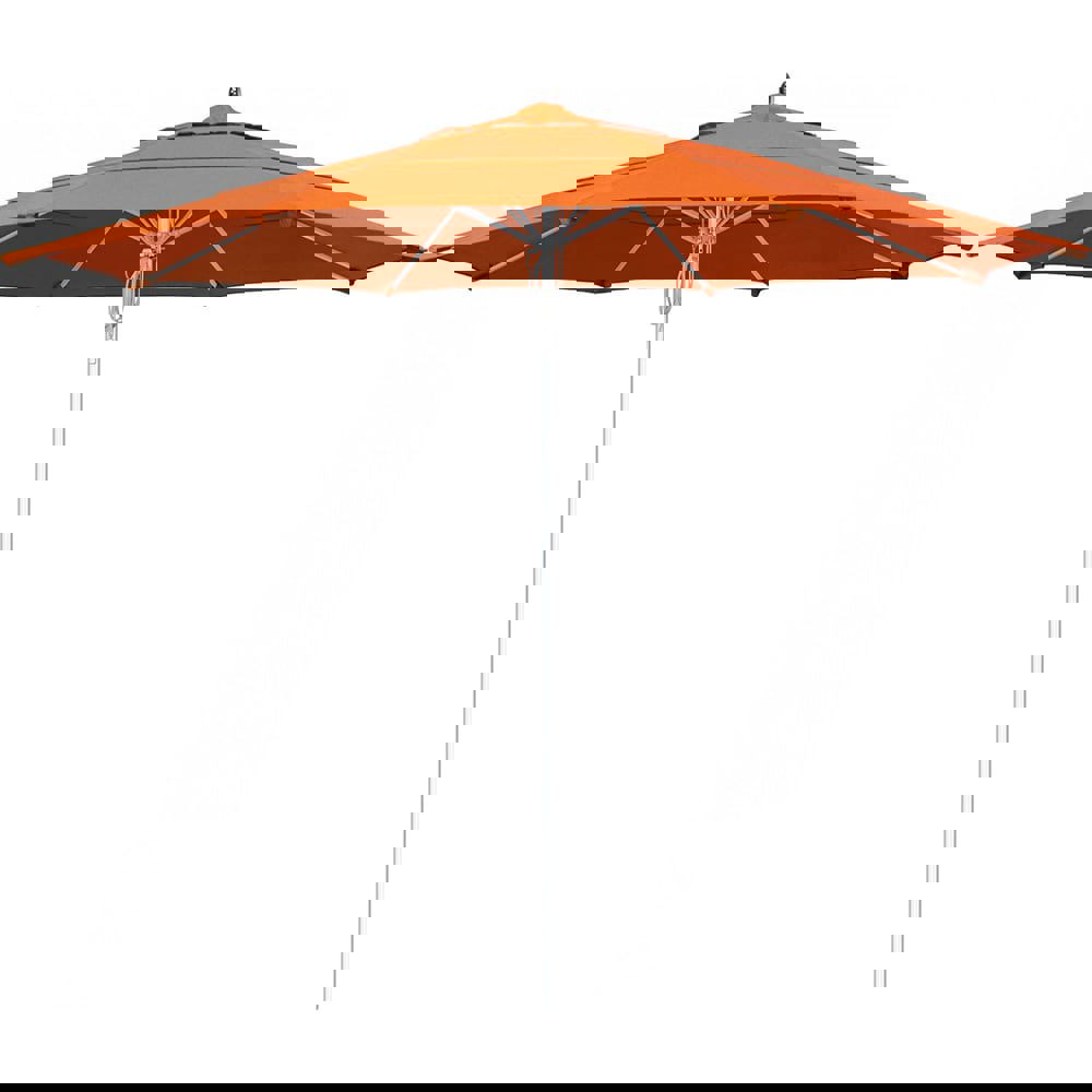 Patio Umbrellas; Fabric Color: Tuscan ; Base Included: No ; Fade Resistant: Yes ; Diameter (Feet): 11 ; Canopy Fabric: Sunbrella: Solution Dyed Acrylic ; Umbrella Diameter (Inch): 132