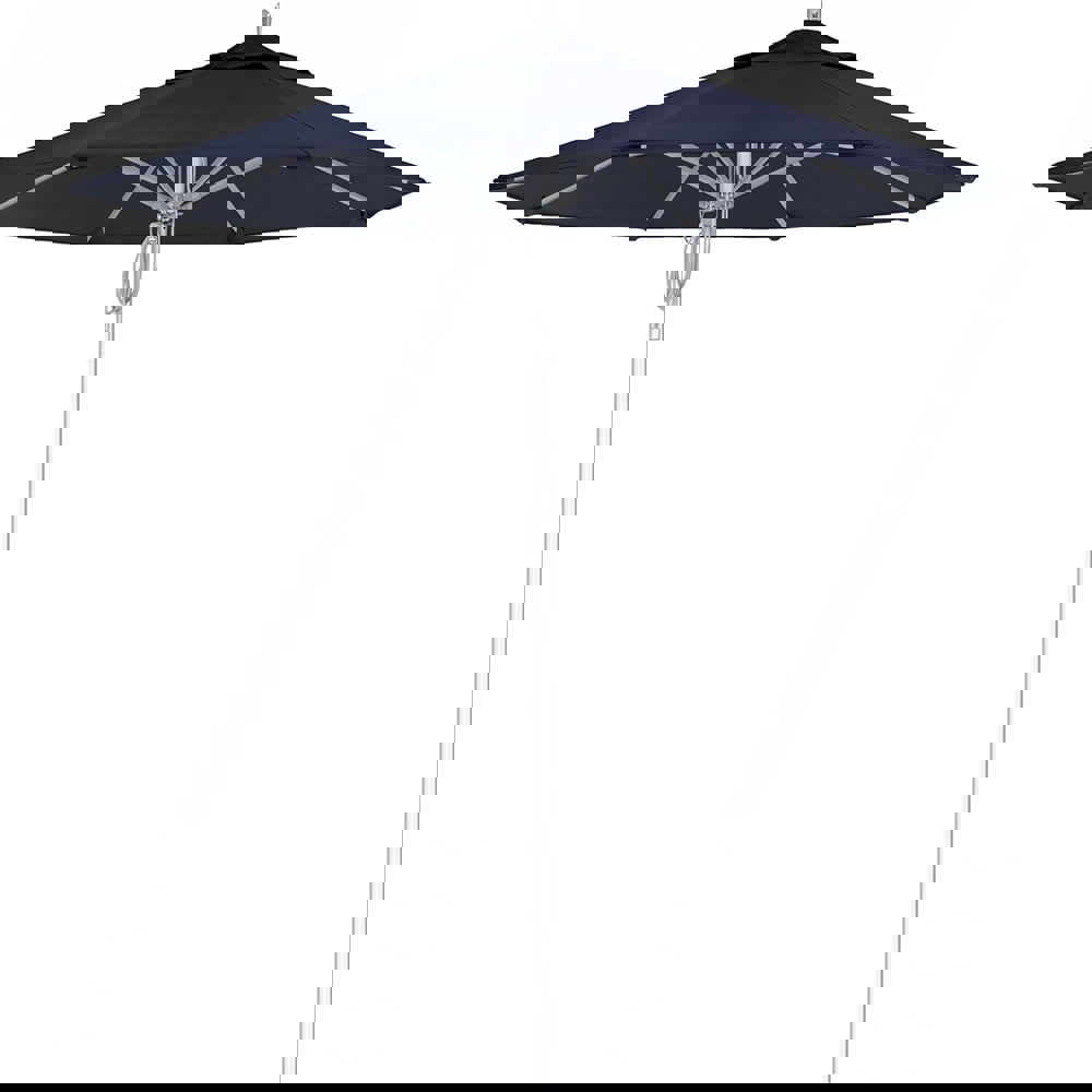 Patio Umbrellas; Fabric Color: Navy Blue ; Base Included: No ; Fade Resistant: Yes ; Diameter (Feet): 7.5 ; Canopy Fabric: Solution Dyed Acrylic ; Umbrella Diameter (Inch): 90