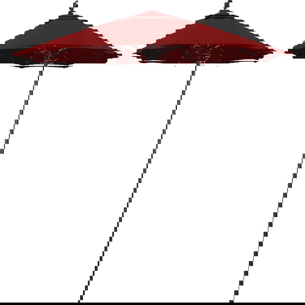 Patio Umbrellas; Fabric Color: Red ; Base Included: No ; Fade Resistant: Yes ; Diameter (Feet): 7.5 ; Canopy Fabric: Pacifica