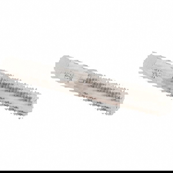 Straight Flute Tap: M10x1.50 Metric Coarse, 4 Flutes, Bottoming, High Speed Steel, Bright/Uncoated