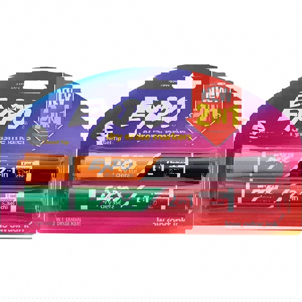 Dry Erase Markers & Accessories; Color: Black & Orange; Blue & Red ; Tip Type: Chisel ; For Use With: Dry Erase Marker Boards ; Includes: (2) Dry Erase Markers ; UNSPSC Code: 44111912