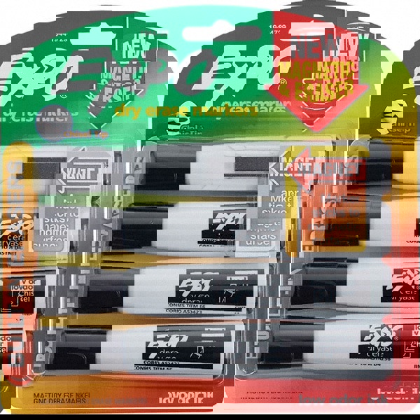 Dry Erase Markers & Accessories; Color: Black ; Tip Type: Chisel ; For Use With: Dry Erase Marker Boards ; Includes: (4) Black Dry Erase Markers ; UNSPSC Code: 44111912