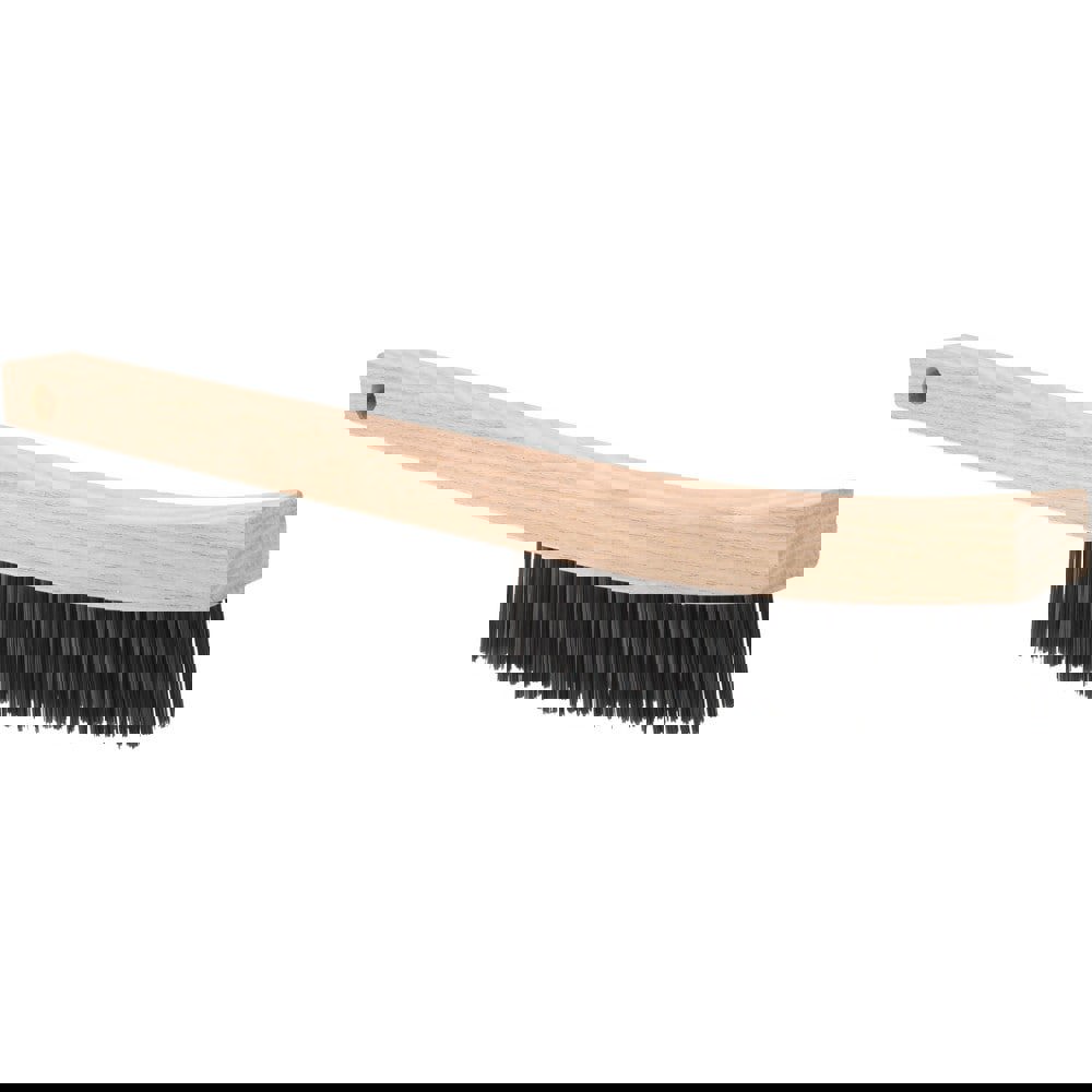 Scratch Brush, 4 Rows, 19 Columns, Steel