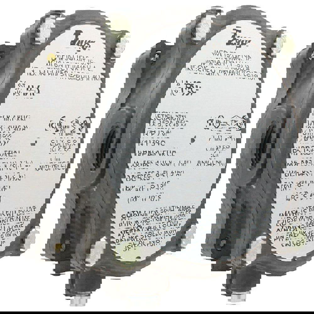 Differential Pressure Gauges & Switches; Connection Type: FNPT ; Gender: Female ; Connection Size: 0.13in ; Mount Type: Screw ; Maximum Adjustable Range: 0.50PSID ; Minimum Operating Temperature: -400F; -400C