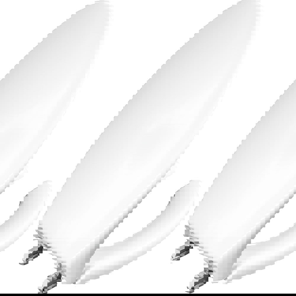 Toilet Seats; Type: Standard; Open ; Style: Elongated ; Material: Plastic ; Color: White ; Outside Width: 14.188in (Inch); Inside Width: 8.1880in (Inch)