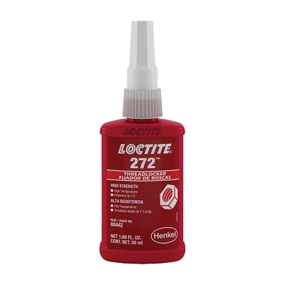 Threadlocker: Red, 250 mL, Bottle