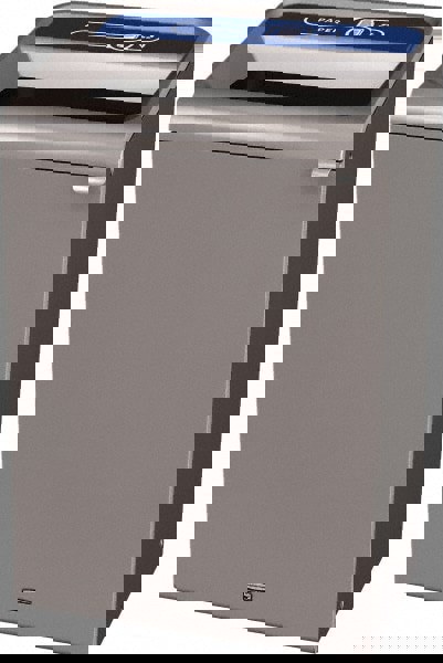 Decorative Indoor Waste Receptacle: 33 gal, Rectangle, Gray