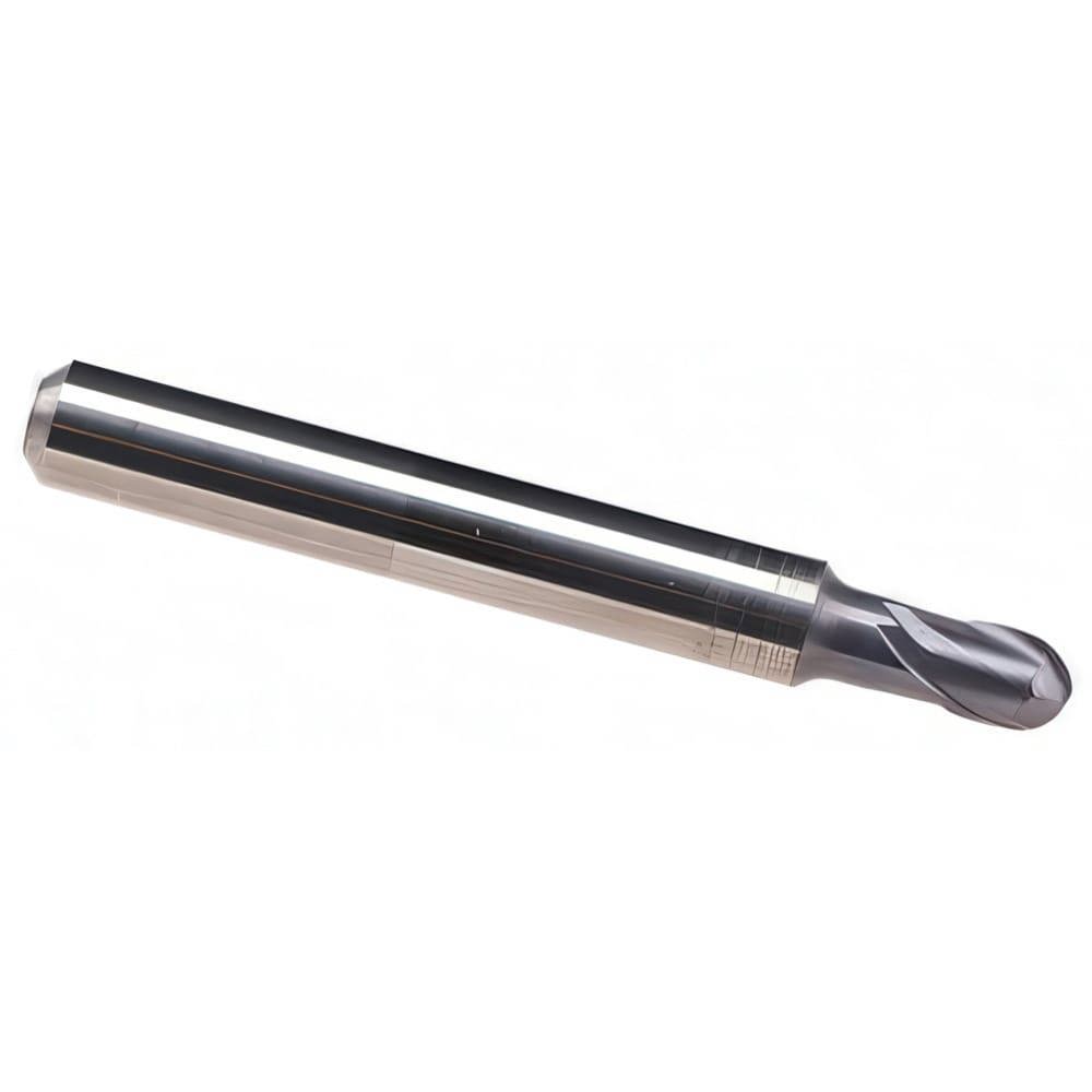 Ball End Mill: 2 Flute, Solid Carbide