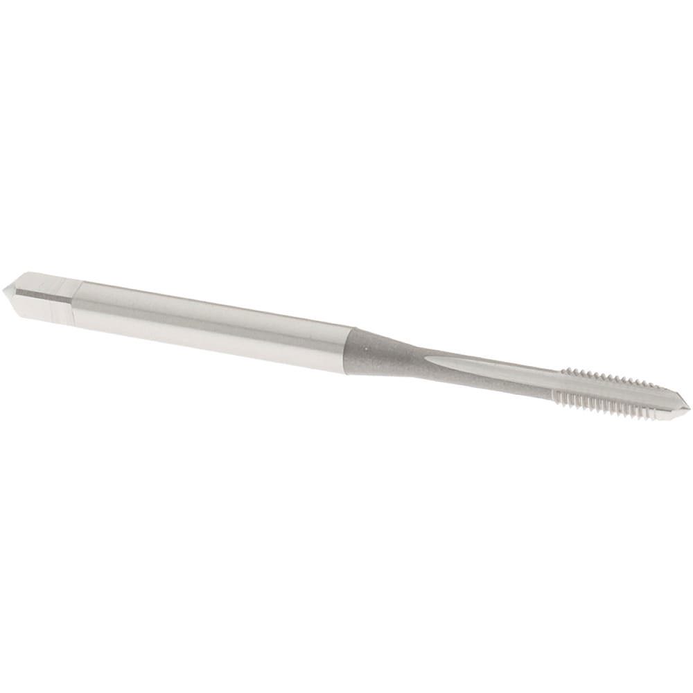 Straight Flute Tap: M3x0.5 Metric Coarse, 3 Flute, Plug Chamfer, 6H Class of Fit, High-Speed Steel, Bright/Uncoated Finish