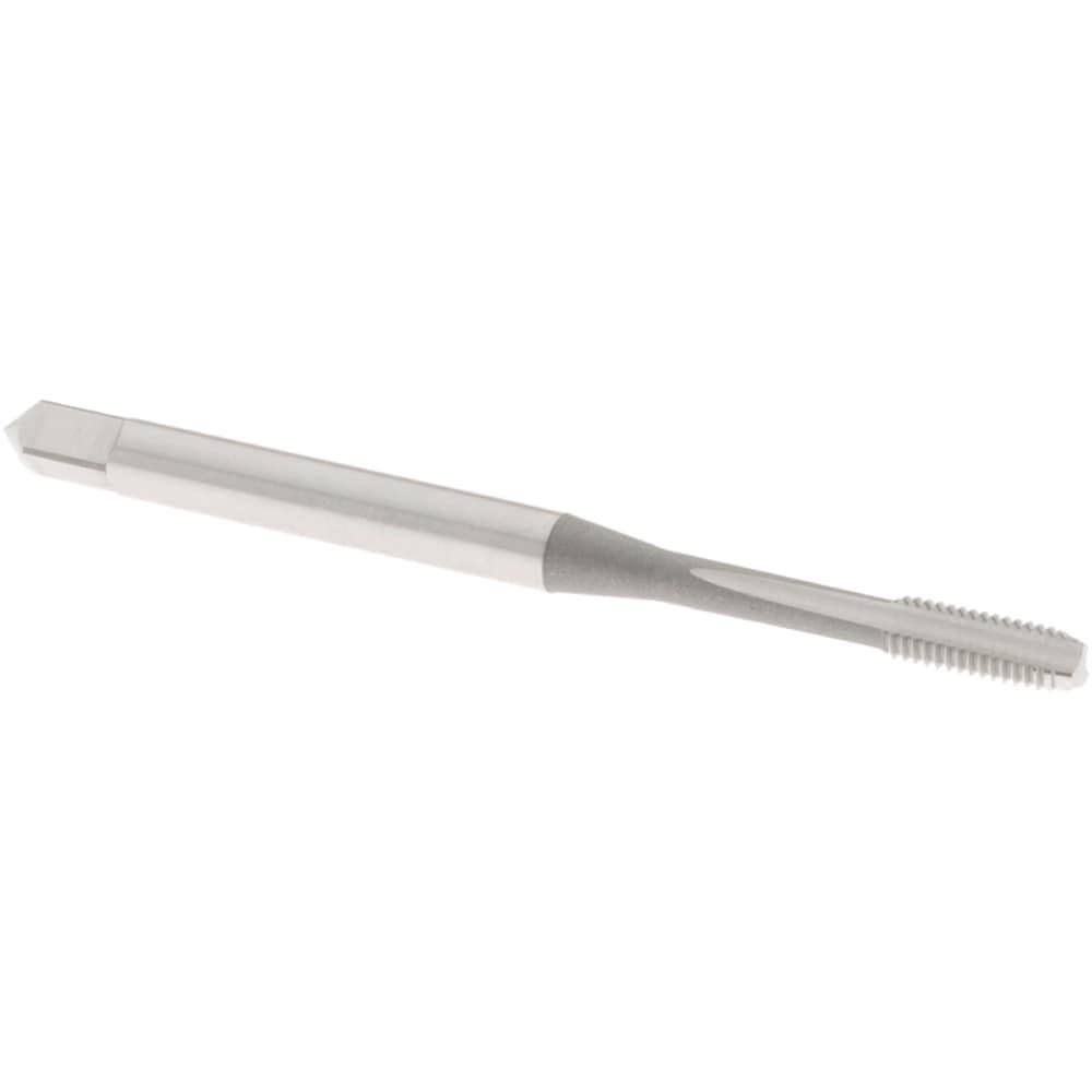 Straight Flute Tap: M3x0.5 Metric Coarse, 3 Flute, Bottoming Chamfer, 6H Class of Fit, High-Speed Steel, Bright/Uncoated Finish