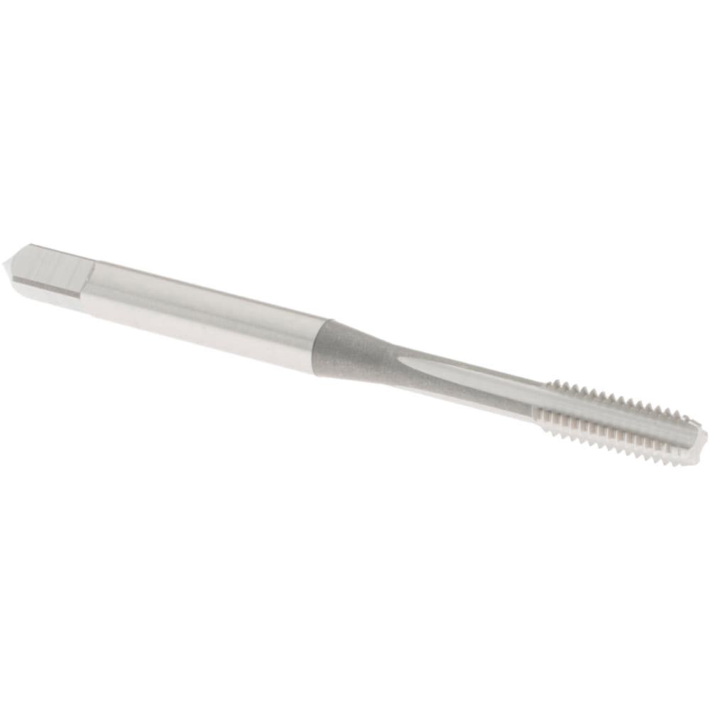 Straight Flute Tap: M4x0.7 Metric Coarse, 4 Flute, Bottoming Chamfer, 6H Class of Fit, High-Speed Steel, Bright/Uncoated Finish