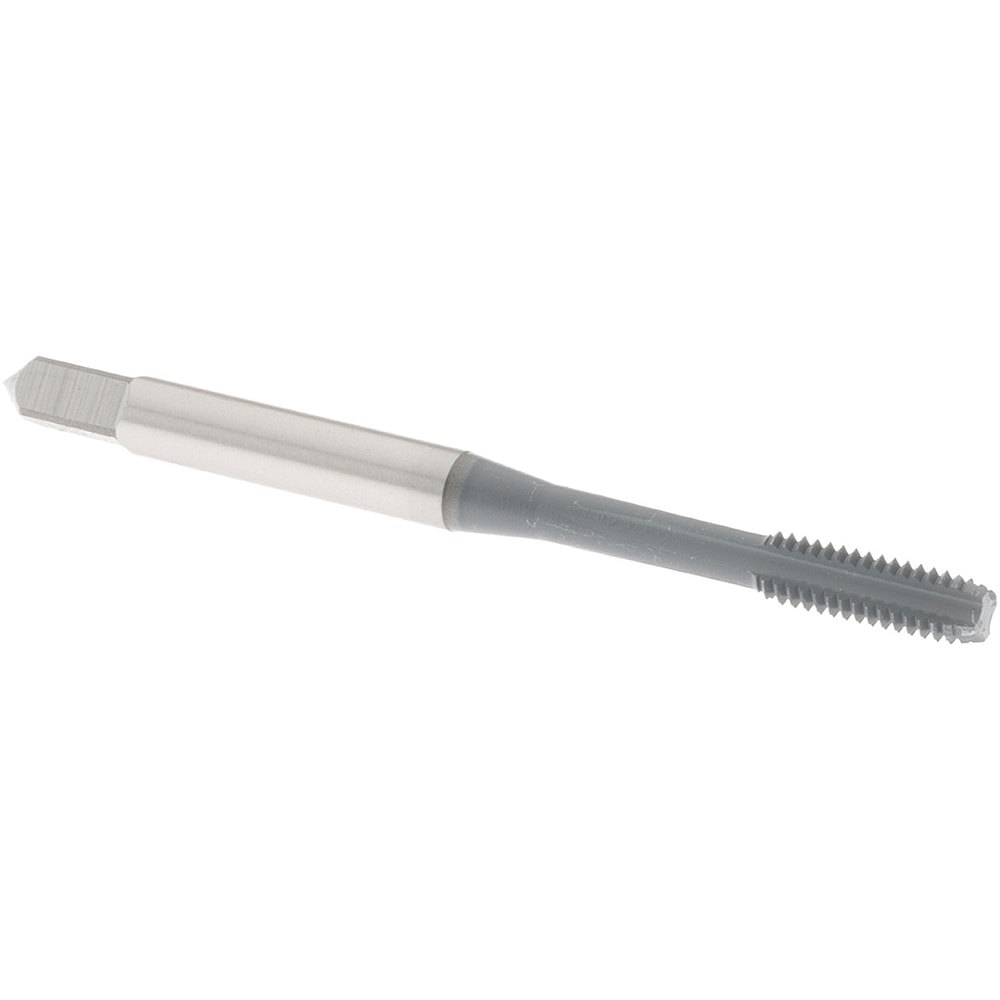Straight Flute Tap: M4x0.7 Metric Coarse, 4 Flute, Bottoming Chamfer, 6H Class of Fit, High-Speed Steel