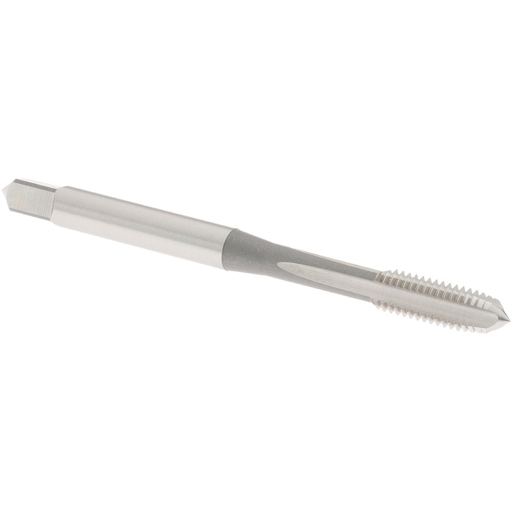 Straight Flute Tap: M5x0.8 Metric Coarse, 4 Flute, Plug Chamfer, 6H Class of Fit, High-Speed Steel, Bright/Uncoated Finish