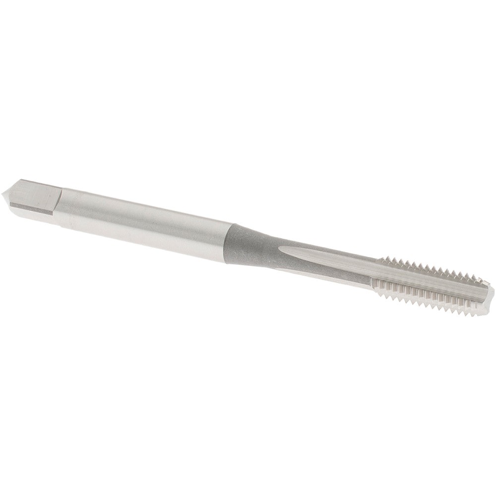 Straight Flute Tap: M5x0.8 Metric Coarse, 4 Flute, Bottoming Chamfer, 6H Class of Fit, High-Speed Steel, Bright/Uncoated Finish
