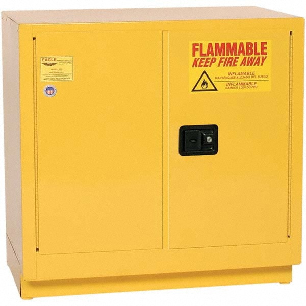 Under the Counter Cabinet: Manual Closing & Self-Closing, 1 Shelf, Yellow
