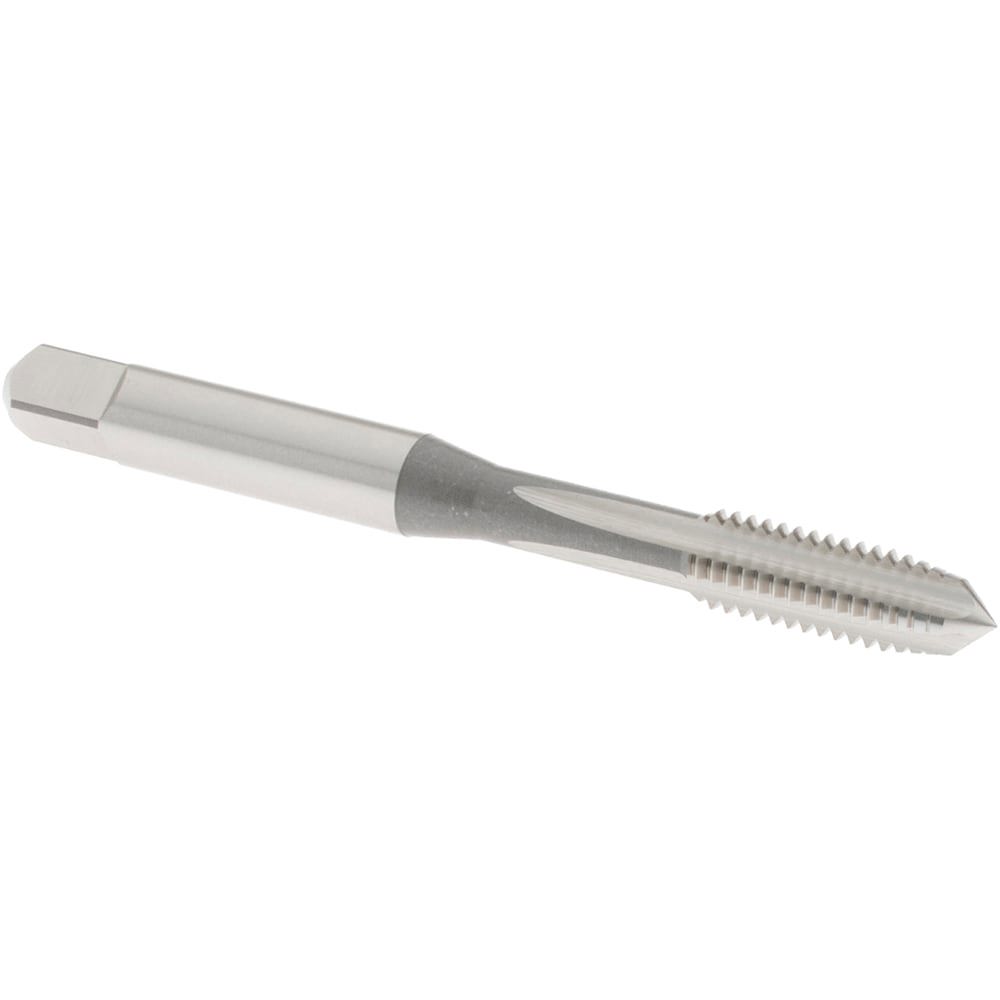 Straight Flute Tap: M6x1 Metric Coarse, 4 Flute, Plug Chamfer, 6H Class of Fit, High-Speed Steel, Bright/Uncoated Finish