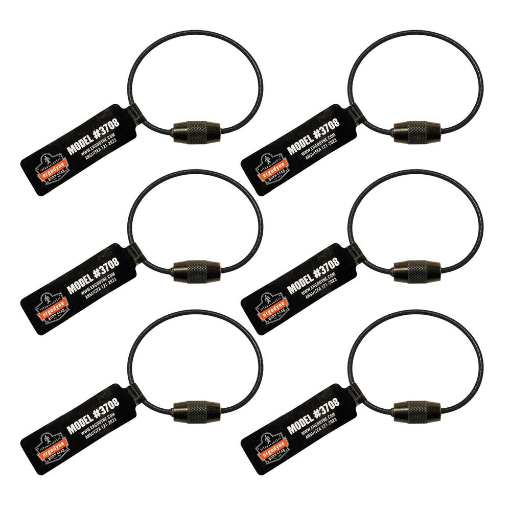 Tool Holding Accessories; Load Capacity: 3lb ; Anchor Type: Tool Tail ; Material: Cable Wire ; Overall Width: 0in ; Overall Length: 6.00in ; Standards: ANSI