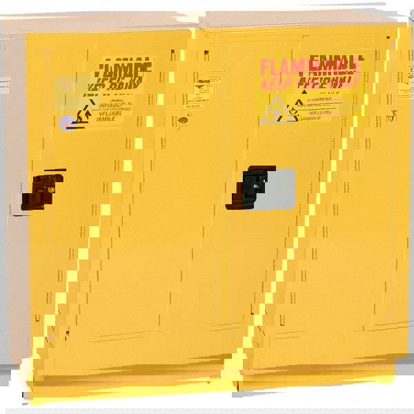 Under the Counter Cabinet: Manual Closing & Self-Closing, 1 Shelf, Yellow