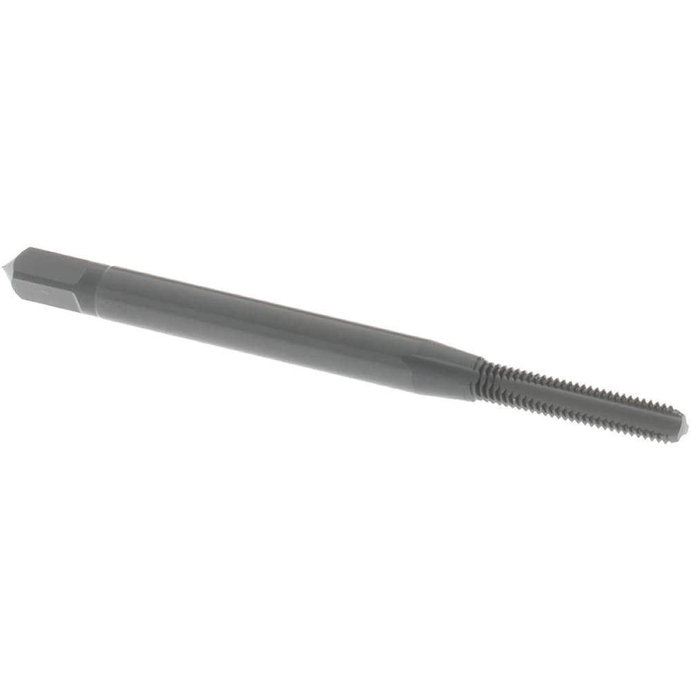 Straight Flute Tap: M2.5x0.45 Metric Coarse, 3 Flutes, Bottoming, 6H Class of Fit, High Speed Steel, Oxide Coated