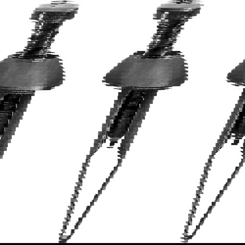 Screw Mount Blind Rivet: Phillips Flat Head, Nylon Body, Nylon Mandrel