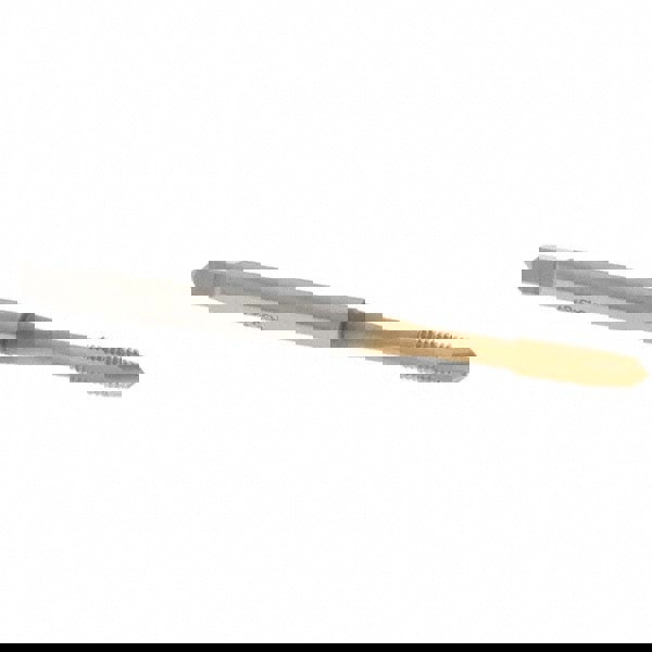 Spiral Point Tap: M3x0.5 Metric, 2 Flutes, Plug Chamfer, 6H Class of Fit, HSS, TiN Coated