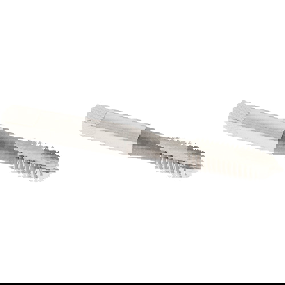 Spiral Point Tap: M8x1.25 Metric, 2 Flutes, Plug Chamfer, 6H Class of Fit, HSS, Bright/Uncoated Coated